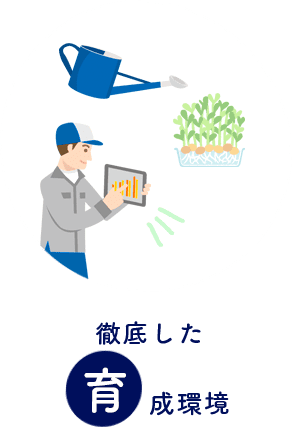 徹底した育成環境